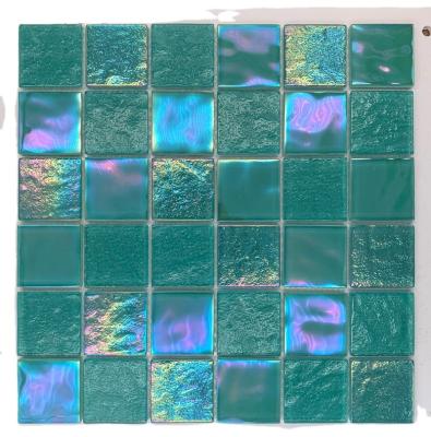 China Factory supply home decor blue swimming pool Crystal Glass Mosai of the 48x48 China parquet good quality wholesale price mosaic tile for sale