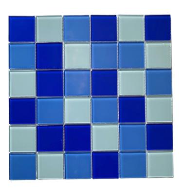 China Parquet Wall Decor 30x30cm Mosaic Bevel Look Glass Mirror Glass Slab for sale