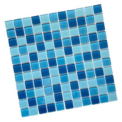 China Gold Shining Glass Mirror Floor Wall Decoration Hotel Parquet Mix Color Mosaic Glass Mosaic Slab for Dining Room and Bathroom for sale