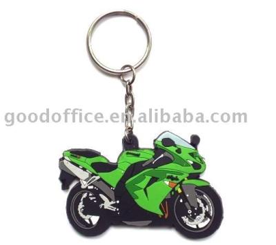 China Customized Vivid Motorcycle Shape PVC Key Chain for sale