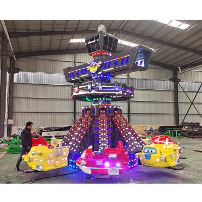 China Amusement Park Manufacturer Kiddie Attractive Park Flat Plane Self-control Rotary Flat Rides For Sale for sale