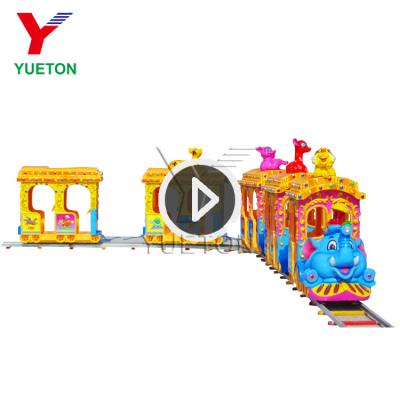 China FRP+steel in running turns Elephant Track Train (1 train head +5 cabs) for Amusement Park for sale