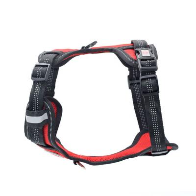 China Adjustable Reflective Customized Durable Non Pull Tactical Vest Dog Harness for sale