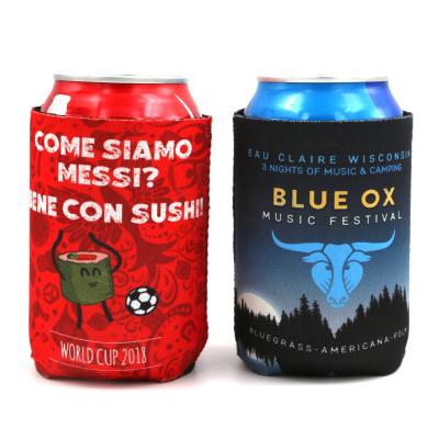 China 2022 New Fashion Stubby Holder Insulated Beer Can Waterproof Holder Printed Neoprene Beer Can Cooler for sale