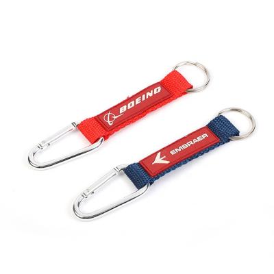 China Aviation Gifts/Stuff Gifts/Christmas Custom/Friendship Printed Logo Short Lanyard Multifunctional Carabiner Key Chain With Strap for sale