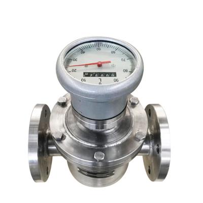 China High Accuracy Velocity Oval Flow Meter Fuel Flow Meter Digital Argon Diesel Regulator With LC Flow Meter for sale