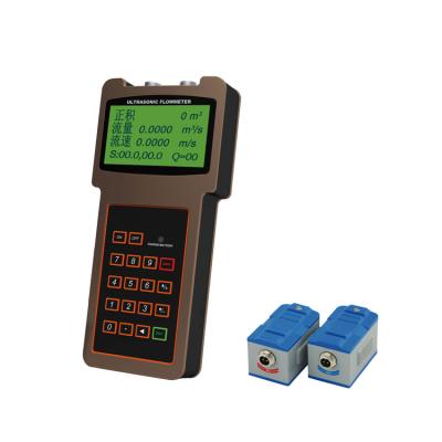 China Simple Homogeneous Liquid Ultrasonic Flow Meter Ultrasonic Oil Handheld Ultrasonic Flow Meter for sale