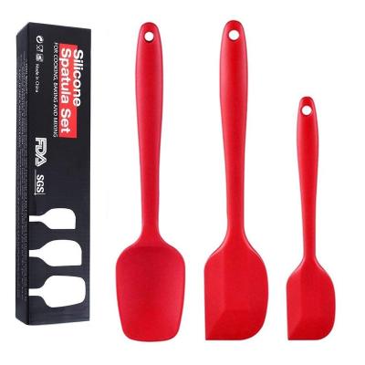 China Useful Silicone Spatula 3 Set Amazon Sustainable Cooking Tool Kit for sale