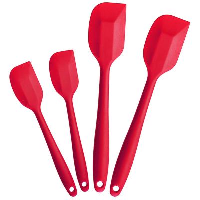 China Hot Sustainable Amazon Selling 4 Pieces Baking Tools Silicon Spatula Set for sale