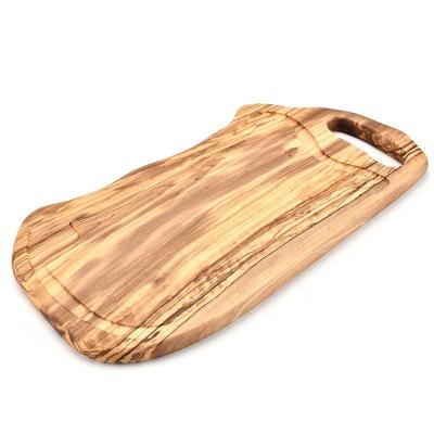 China New Design Sustainable Wood Kitchen Accessories Olive Wood Cutting Board for sale