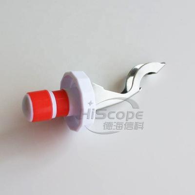 China Non Spill Unique Design Universal Wine Stopper Stainless Steel Lever Silicone Bottle Opener for sale