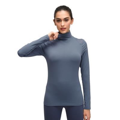 China Mumu Good Quality Activewear Breathable Warm Ladies Recycled To Sweat Womens Yoga Shirts Fitness for sale