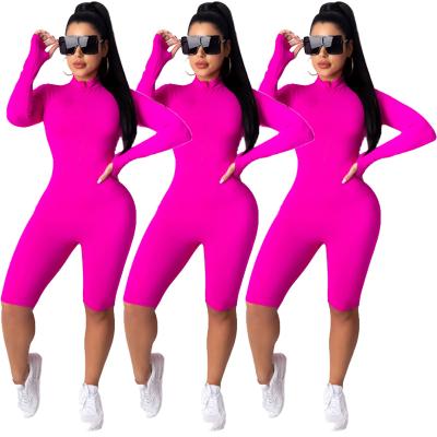 China Anti-wrinkle Mumu Active Wear Long Sleeve New Skinny Overalls For Women for sale