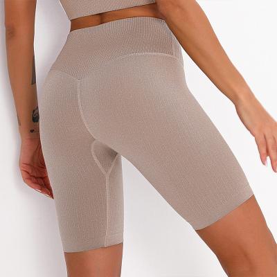 China Mumu Casual Style Breathable Wholesale Soft Solid Color Cellulite Yoga Shorts Leggings Women for sale