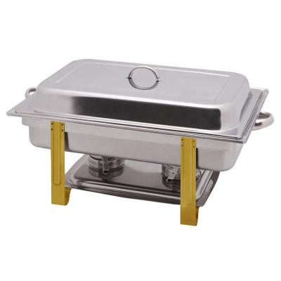 China Cheap Wholesale Hotel Square Stainless Steel Food Warmer Teasing Dish For Supply for sale