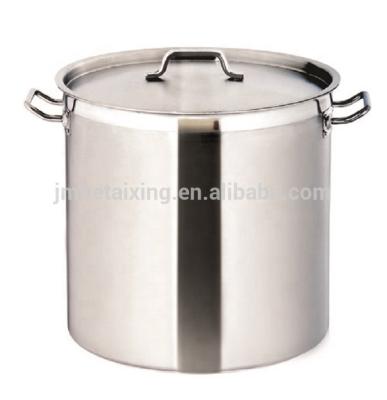 China Sustainable High Quality Stainless Steel Stock Pots Cooking Stock Pot For Restaurant for sale