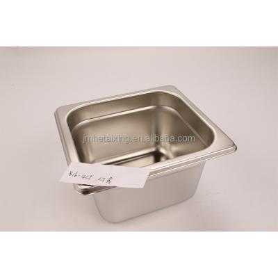 China New American style (Japanese style) with design factory price anti-jamming sourcing equipment 1/6 size stainless steel GN pan (100mm depth) for sale