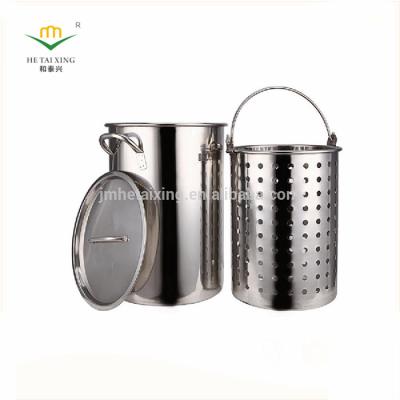 China Sustainable Wholesale Stainless Steel Turkey Fryer Pot For Hotel And Restaurant Equipment for sale