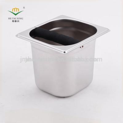 China Sustainable Commercial Stainless Steel Coffee Grounds Kick Box for sale