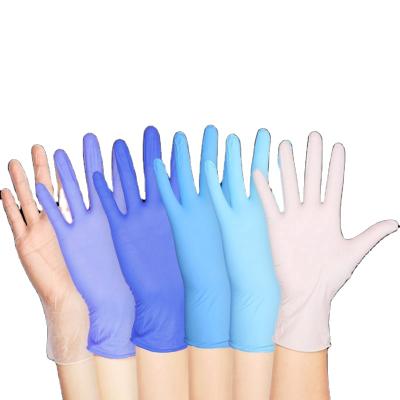 China Highest Water Proof Black Color Nitrile Gloves Wholesale Powder Free Non To Powder Free Work Gloves for sale