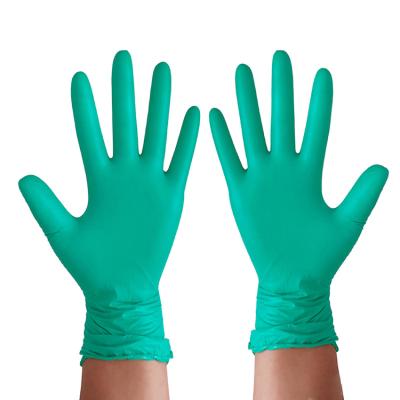 China Powder Latex Green Food Household Cleaning Garden Free Cleaning Micro Touch Work Used Hair Dying 100 Pieces Nitrile Gloves S/M for sale