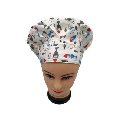 China 100% Cotton Ladies Anti-hair Casual Hat Hospital Uniforms Printed Scrub Nurse Hat China Manufacturer Cheap Price To Scrub Cap For Nurses for sale