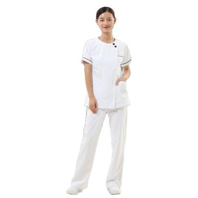 China Wholesale Gray Medical Hospital Scrubs Medical Uniforms Anatomy Short Sleeve Women Scrub Sets Dental Clinic Doctors Surgical Clothes for sale