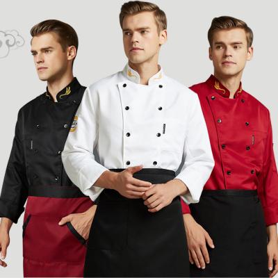 China restaurant & Bar New Kitchen Chef Listing Top Uniform Jacket / Executive Chef Uniforms Jacket Chefs Uniform Cotton Fabric for sale