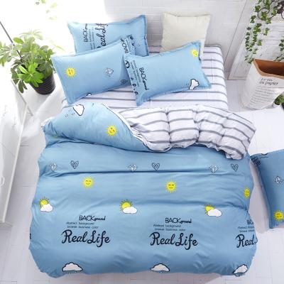 China New 2021 Hot-selling Nondisposable Nordic Double-Sided Cozy Star Cat Bedding Back Set Amazon Bedding Love for sale