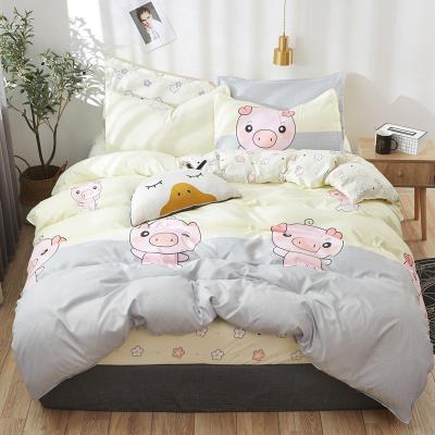 China New 2021 Hot-selling Nondisposable Nordic Double-Sided Cozy Star Cat Bedding Back Set Amazon Bedding Love for sale