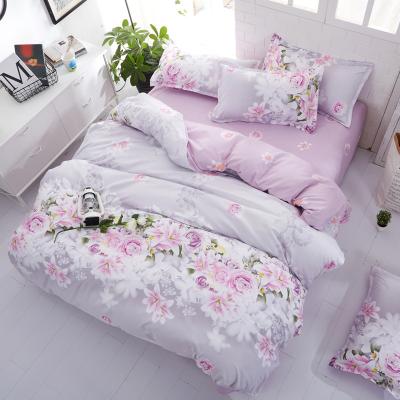 China Wholesale Nondisposable Checked Cotton Fabric New Designs Bed Sheets Bedding Set for sale