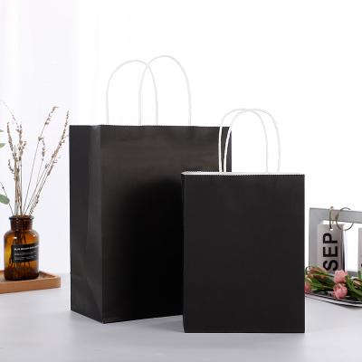 China Recycled Materials Machinery Making Kraft Paper Bag Wholesale Kraft Paper Food Packaging Bag With Handle Bags With Logo for sale