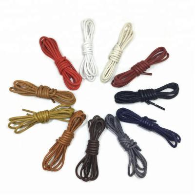 China Wholesale Custom Round Waxed Cotton Round Laces Supplier for sale