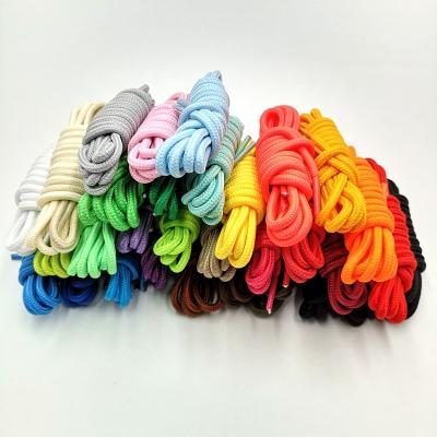 China Wholesale Polyester Round Braided Round Rope Shoe Laces Manufacturer for sale