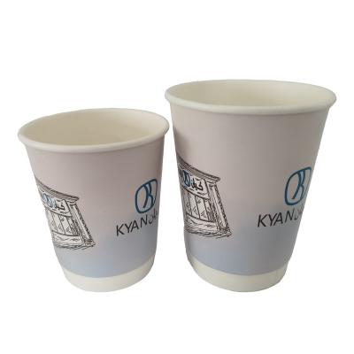 China 4oz 5oz 6oz 7oz 8oz 10oz 12oz Coffee Vending Disposable Paper Cup Low Cost Single Double Wall Disposable With Lids for sale