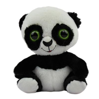 China Custom Cute Fat Lovely Decoration Plush Teddy Bear Panda Plush Toy With Big Eyes for sale