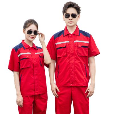 China Overall Customized 2021 New European and American Summer Coveralls Short Sleeve Coveralls Breathable Wear Resistant Suits for Men and Women. for sale