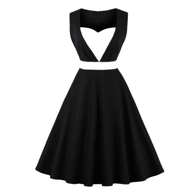 China Anti-wrinkle A heart-shaped sleeveless lightweight dress that can be customized for new European and American plus size women's clothing. for sale