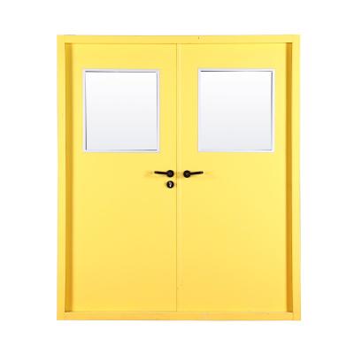 China PORTAWIN Fire Protection Galvanized Steel Fire Rated Door From Chinese Manufacturer Steel Door Double Leaf for sale