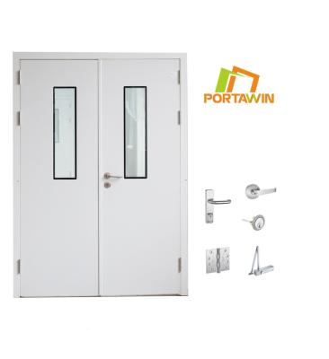 China Hotel Residence American Standard Fire Protection PORTAWIN Fireproof Emergency Door Fireproof Steel Door for sale