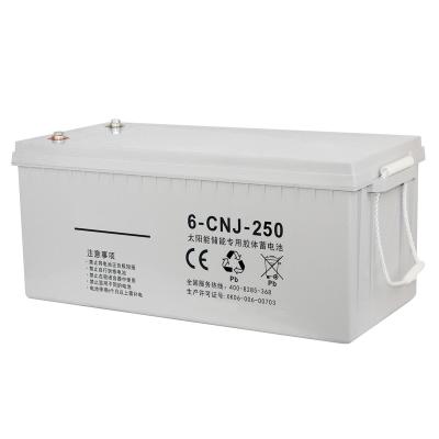 China House/Office/Shop/Bus 12V 250Ah Solar Battery Power Supply Solar Photovoltaic Gel Battery for sale