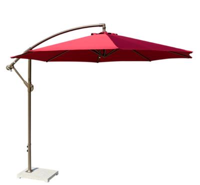 China Hot Selling Outdoor Sun Shade Product Garden Parasol Steel Material Hanging Umbrella for sale