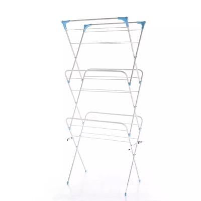 China 2022 Collapsible Folding Laundry Wing Rack Cloth Drying Rack for sale