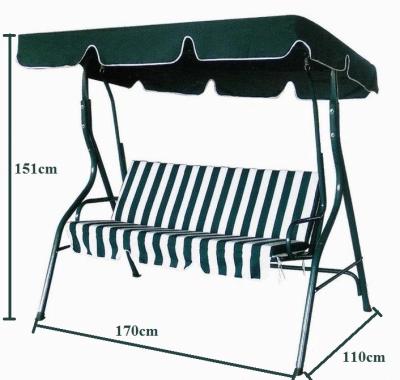 China Modern Hot Sales Customizable 3 Person With Cushion Patio Canopy And Folding Garden Swing Chair With Stand for sale