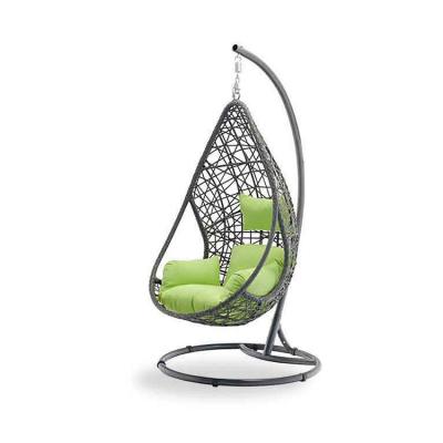 China Retro Hollow Out Water Rain Drop Shape Outdoor Rattan Swing Balcony Yard Leisure Swing Egg Chairs for sale