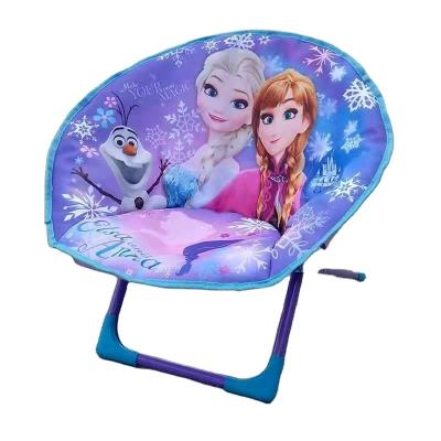 China 2022 Modern Outdoor Popular Children Folding Round Moon Chair for sale