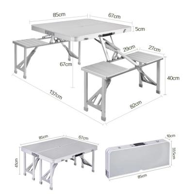 China Wholesale Price 5ft Easy Carry Outdoor Fold In Half China Plastic Foldable White Industrial Camping Picnic Table And Chair Storage for sale