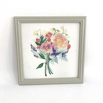 China Factory Europe Whole Flower Chinese MDF Wooden Picture Frames Directly For Living Room for sale