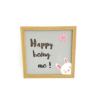 China High Quality Cartoon LED Paper Wrapped Decoration Baby European MDF Photo Frame Wooden Panels For Living Room for sale