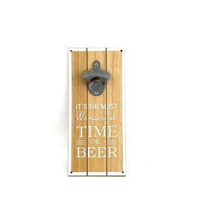 China Home Decoration& Custom Gift High Quality Wooden Bottle Openers For Kitchen Decor Drinking Bar for sale